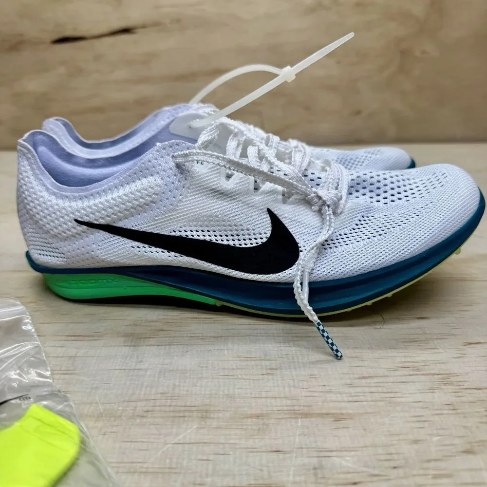 NEW Nike ZoomX Dragonfly 2 White Bright Spruce Black FD8413-102 Mens Sz 8.5